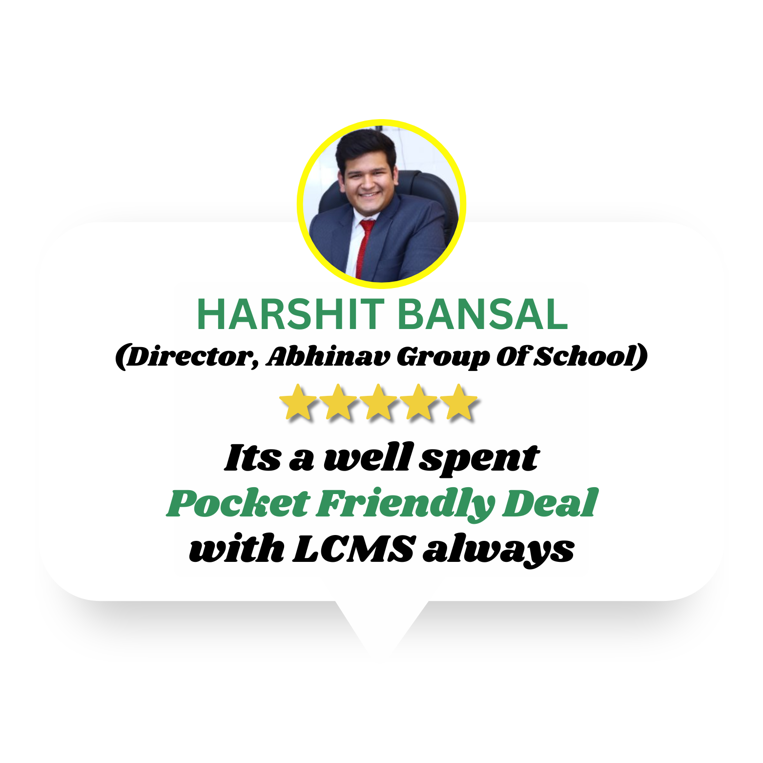 Harshit Bansal -Testimonial