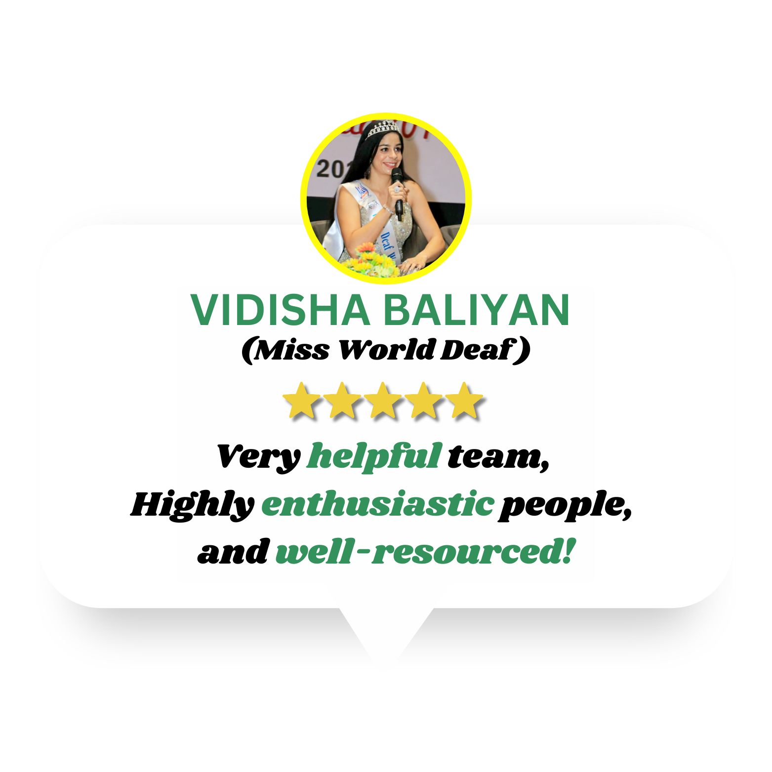 Vidisha Baliyan -Testimonial